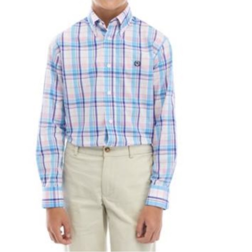 Calvin Klein Little Boys Cord Stripe Vest, Pant, Dress Shirt and Bowtie, 4Pc Set